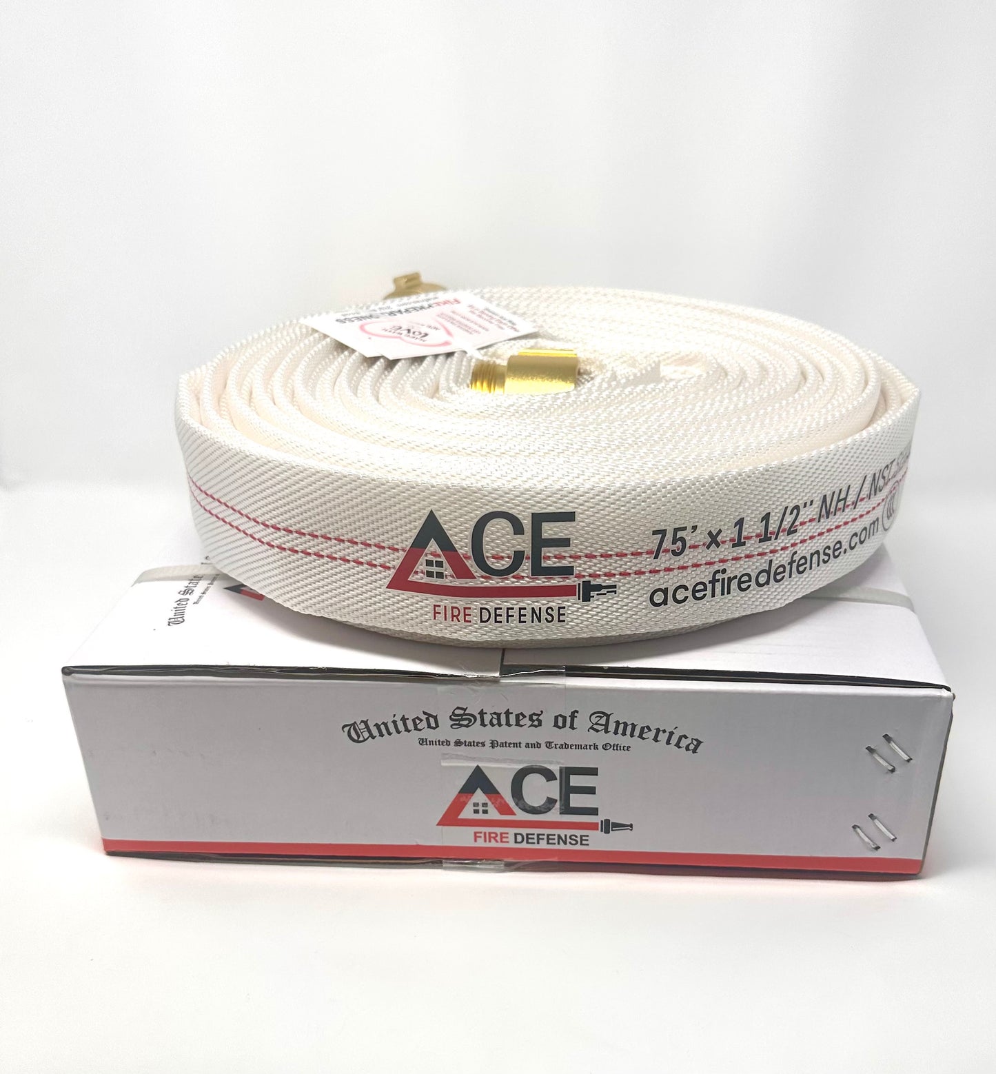 Back in Stock!  High Quality Fire Hose Home Defense Single Jacket 75' x 1.5" TPU Liner Fire Hose.