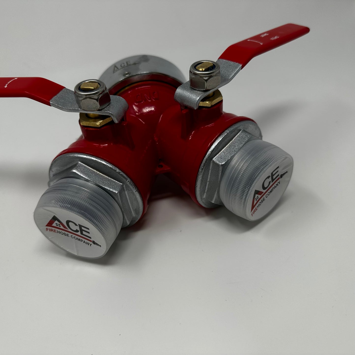 Gated WYE Valve Fire Hydrant/Hose Splitter Valve, Brass-Gated WYE