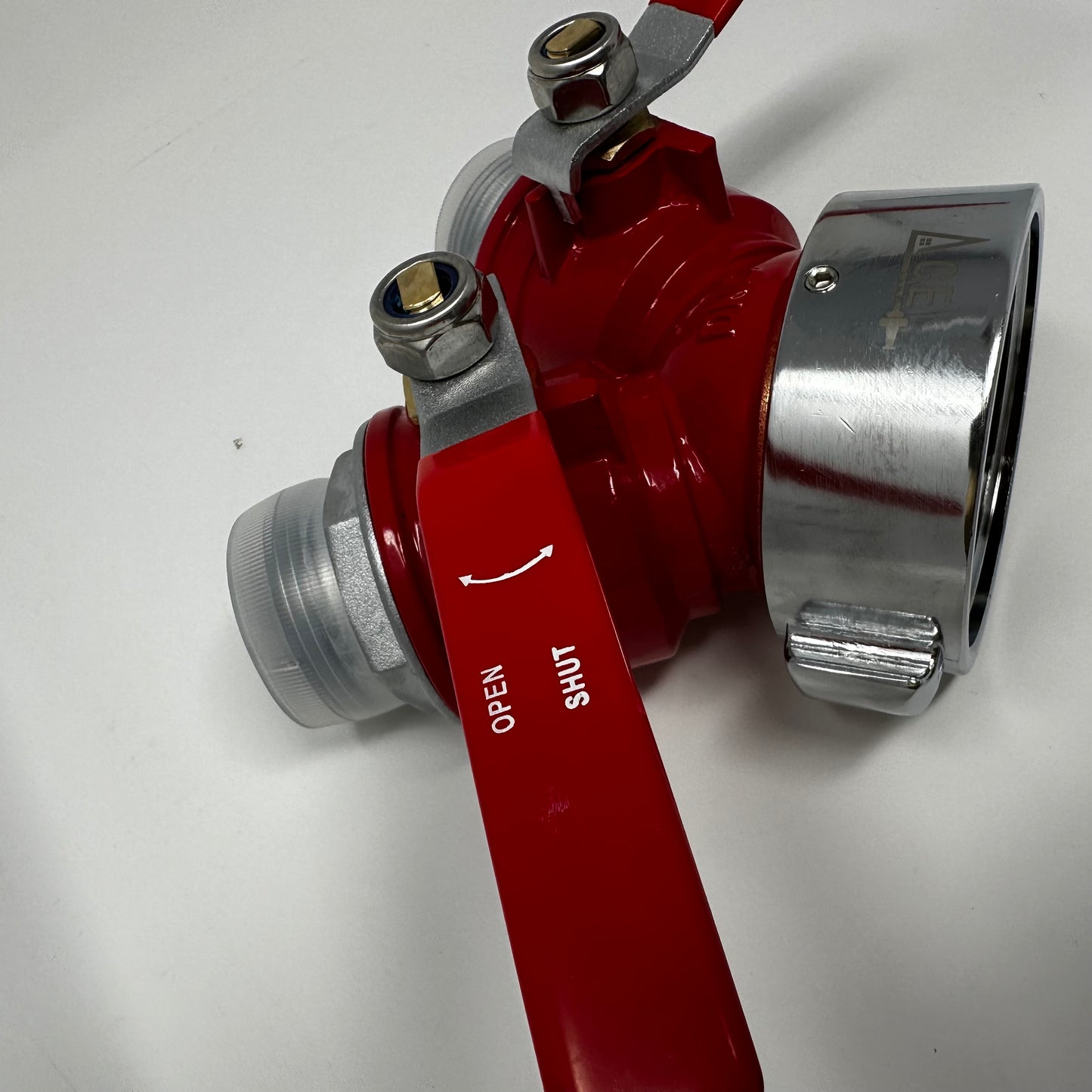 Gated WYE Valve Fire Hydrant/Hose Splitter Valve, Brass-Gated WYE
