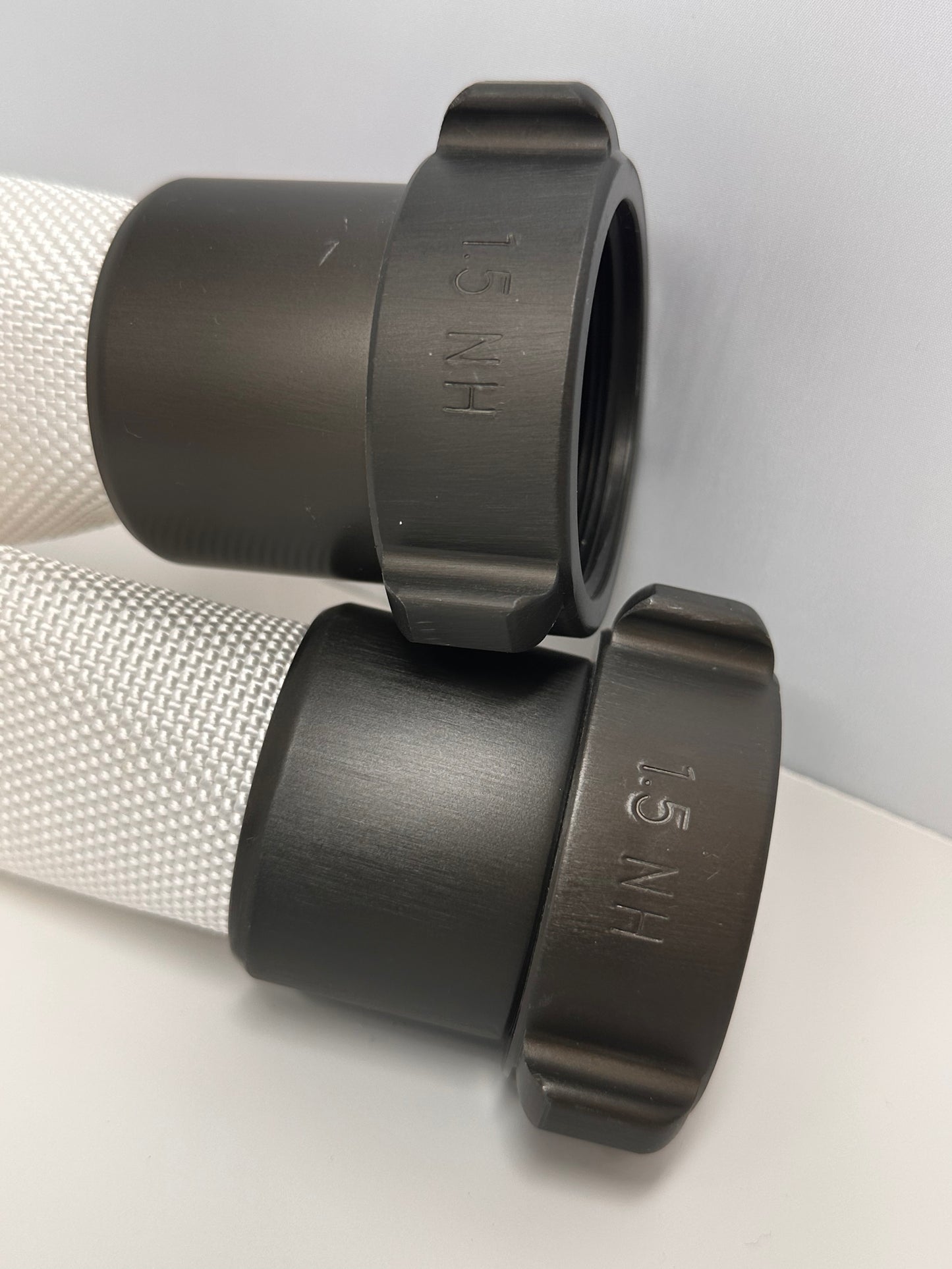 Fire Hose (2 pack), Coiled, Pyro-Lite Aluminum Couplings, TPU Lining