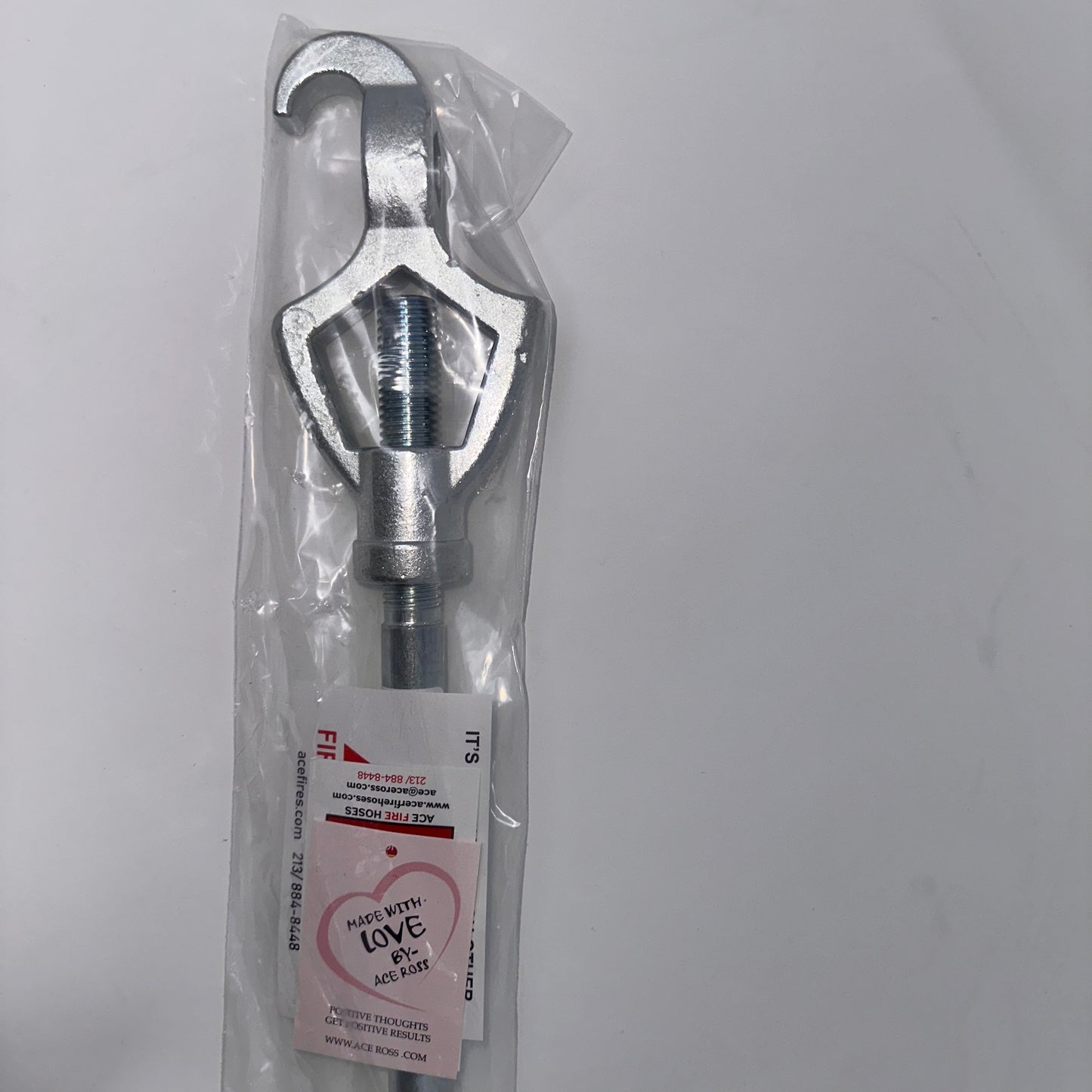 Fire Hydrant Wrench Galvanized Solid Steel BMF 20" Serrated Handle Extra Heavy 4.2 lbs.