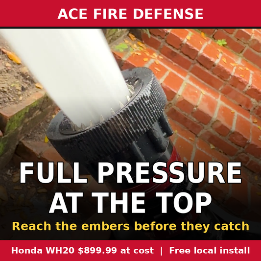 Full pressure at the top: Ace Pistol Grip nozzle stream – Ace Fire Defense
