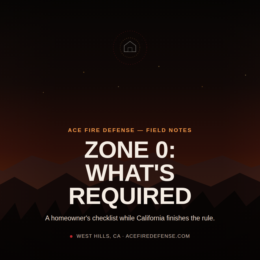 Zone 0 Got Pulled Back From State Review. Here's What That Actually Means for Your Home.