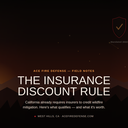 What Wildfire Prep Can Actually Do for Your Insurance Bill (And What California Already Requires)