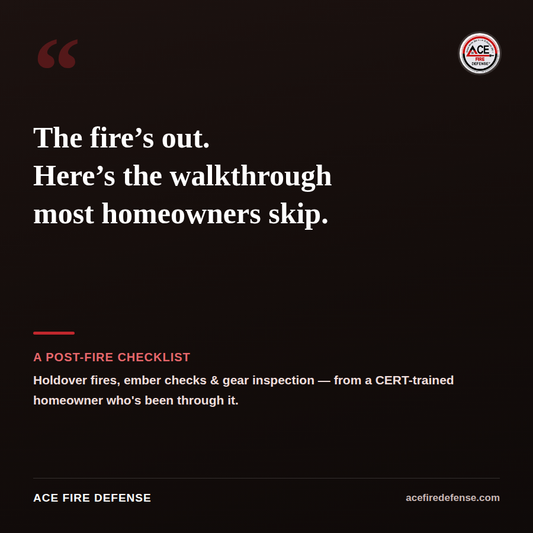 The Fire's Out. Here's the Walkthrough Most Homeowners Skip.