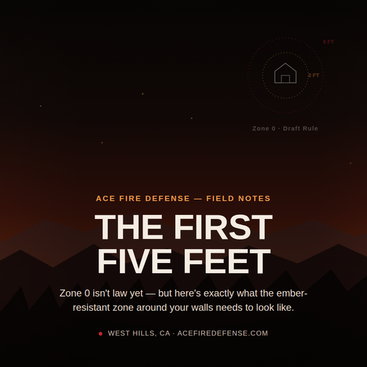 What Zone 0 Actually Requires: A Checklist for the First Five Feet Around Your Home