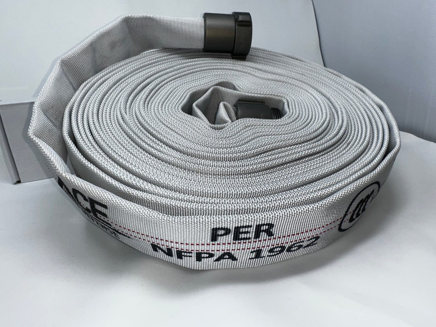 Introducing the BMF XL.01 Heavy Fire Hose 75’ x 1.5” : designed and manufactured by Ace Fire Defense.