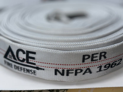 Fire Hose on text with blur 