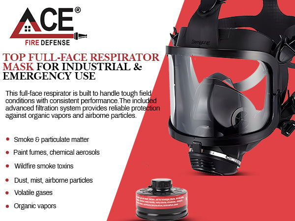 Ace Fire Defense Gas Mask USES