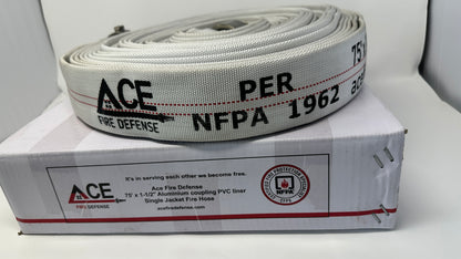 fire defense hose with box