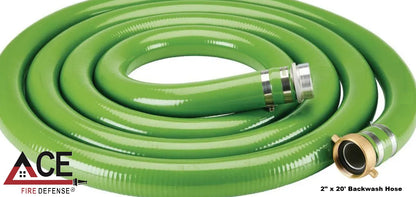 "PVC Backwash Hose Kit w/ Brass Adapter & Steel Filter