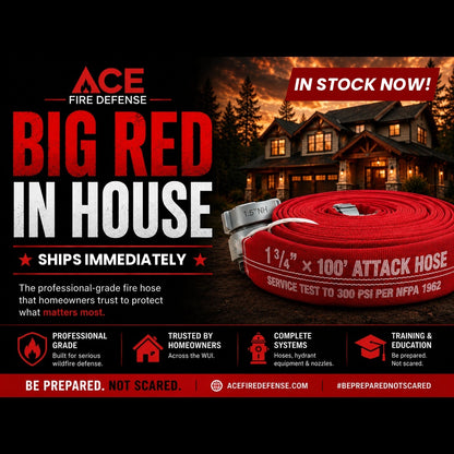 Big Red 100' x 1 3/4" is in the house