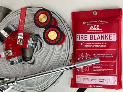 The Fire Safe Home Wildfire Defense Bundle includes BMF XL.01 Heavy Firehose