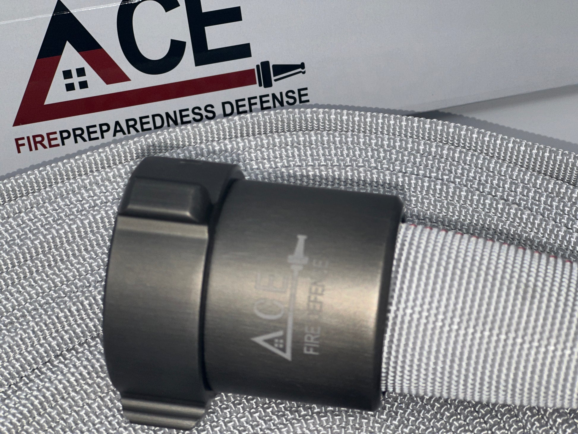 Fire Hose with box with logo