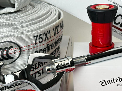 Home Starter Bundle Nozzle , 2pack fire hose, wrench