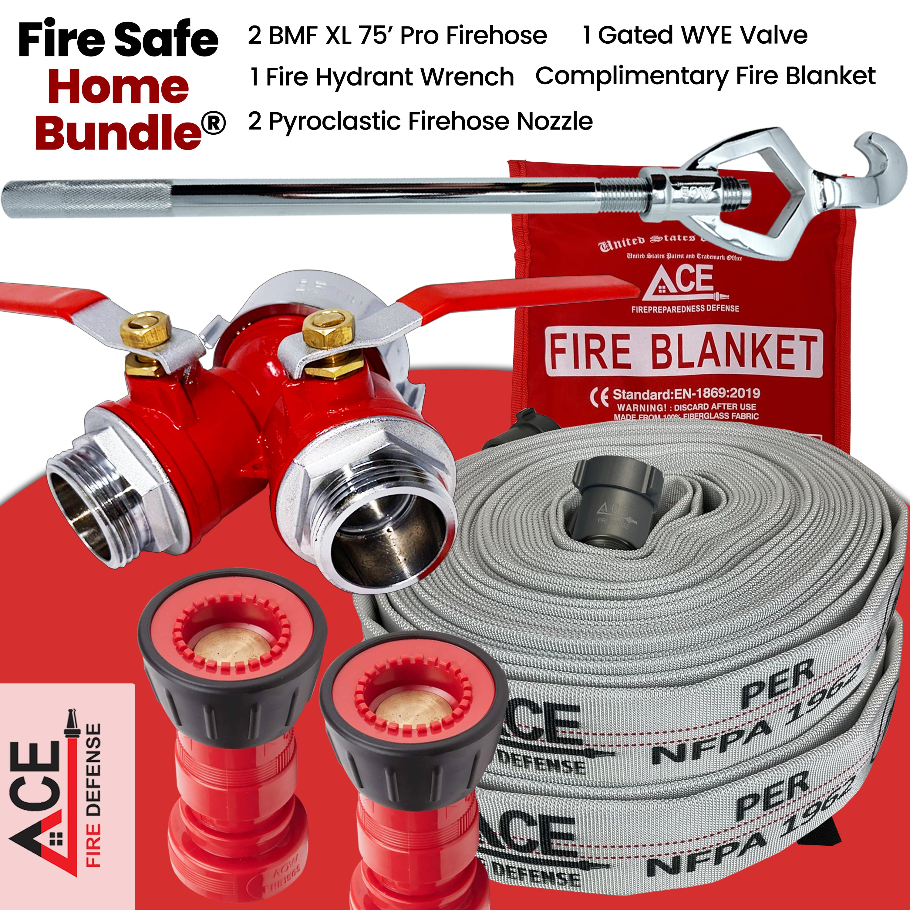 Ace Fire Defense 2-Pack Fire Safe Home Pro Bundle® – Wildfire