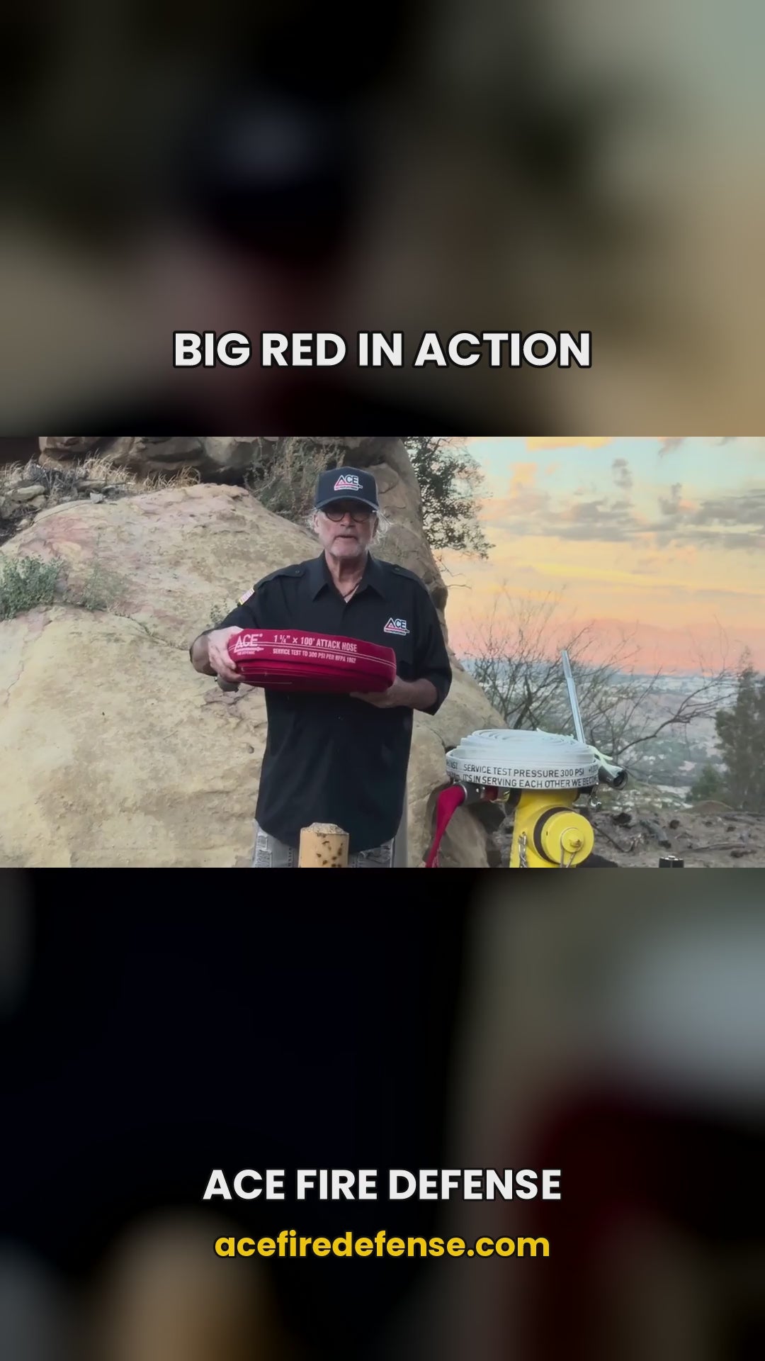 Big Red Attack Hose 100 and 50 Ft x 1 3/4" 