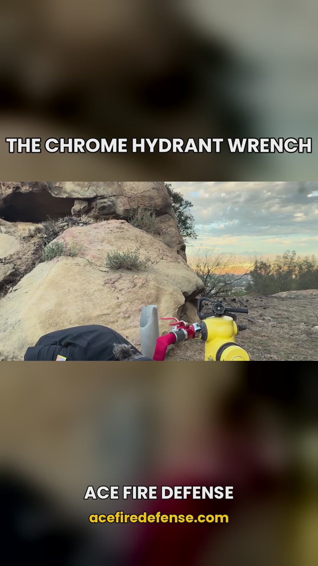 Chrome Fire Hydrant Wrench 