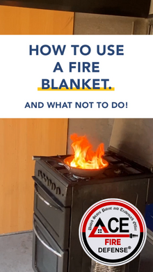 How to use a fire blanket