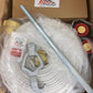 Fire Hose (2 pack) Bundle with Fire Hydrant Connector includes hydrant valve,wrench  and 2 nozzles.