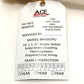 Ace Fire Preparedness inspection hang tag